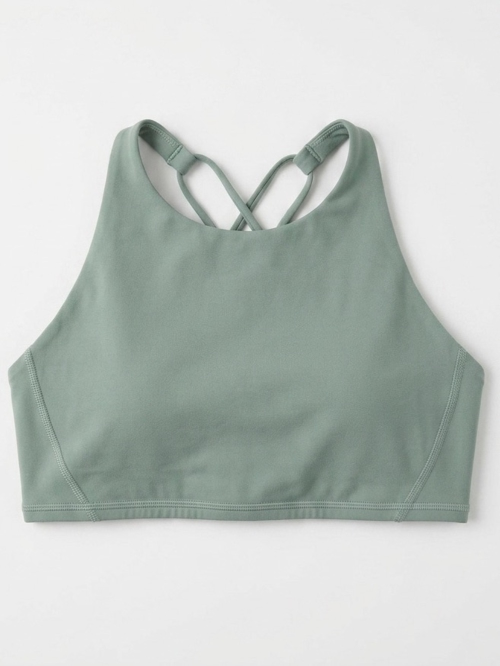 Lululemon Sage Green High Neck Sport Bra